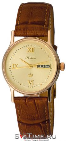 Platinor Мужские золотые наручные часы Platinor 50750.416