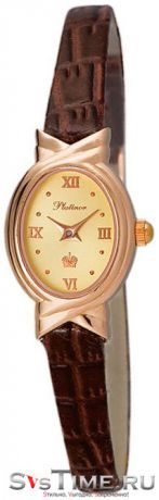 Platinor Женские золотые наручные часы Platinor 90350.416 ремешок