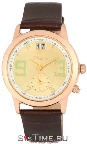 Platinor Мужские золотые наручные часы Platinor 49150.433
