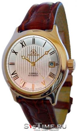 Континент Мужские золотые российские наручные часы Континент 103.8.8215 Gold