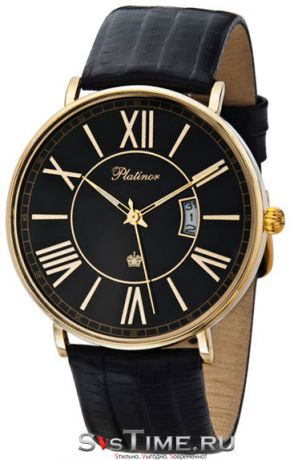 Platinor Мужские золотые наручные часы Platinor 56760.520