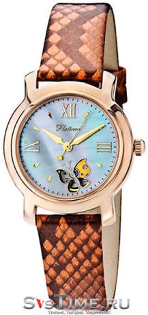 Platinor Женские золотые наручные часы Platinor 97950.635
