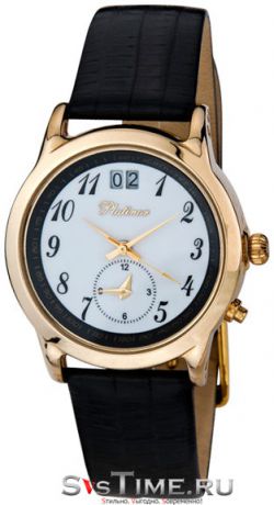 Platinor Мужские золотые наручные часы Platinor 49160.108