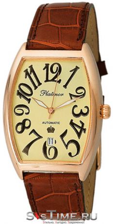 Platinor Мужские золотые наручные часы Platinor 54150.405