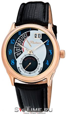 Platinor Мужские золотые наручные часы Platinor 52750.508
