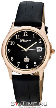 Platinor Мужские золотые наручные часы Platinor 46250.505