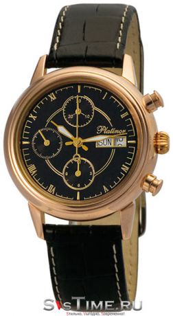 Platinor Мужские золотые наручные часы Platinor 58750.520