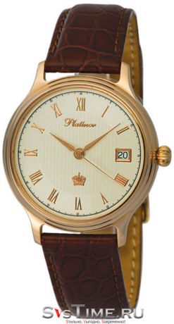 Platinor Мужские золотые наручные часы Platinor 56050.121
