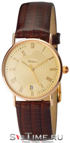 Platinor Мужские золотые наручные часы Platinor 54550.418