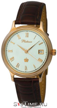 Platinor Мужские золотые наручные часы Platinor 56050.115