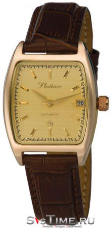 Platinor Мужские золотые наручные часы Platinor 55750.404