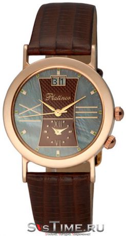Platinor Мужские золотые наручные часы Platinor 55850.732