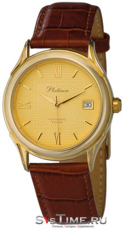 Platinor Мужские золотые наручные часы Platinor 50310.420