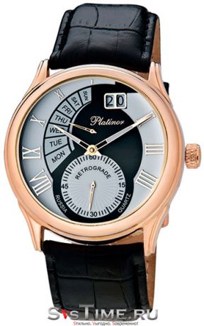 Platinor Мужские золотые наручные часы Platinor 52750.117