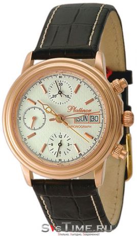 Platinor Мужские золотые наручные часы Platinor 57750.104