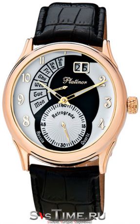 Platinor Мужские золотые наручные часы Platinor 52750.107