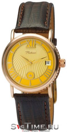 Platinor Мужские золотые наручные часы Platinor 53550.420