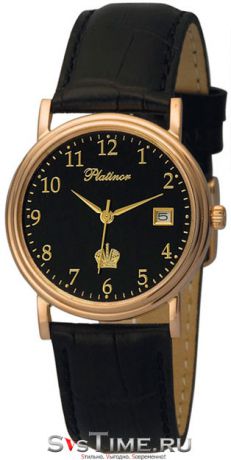 Platinor Мужские золотые наручные часы Platinor 50650.505