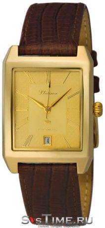 Platinor Мужские золотые наручные часы Platinor 51960.421