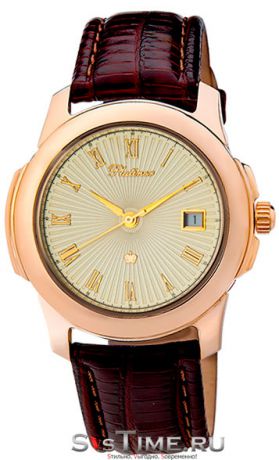 Platinor Мужские золотые наручные часы Platinor 71250.421