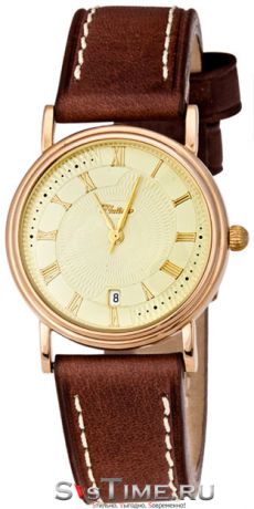 Platinor Мужские золотые наручные часы Platinor 50650.418