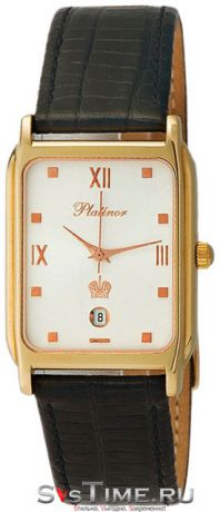 Platinor Мужские золотые наручные часы Platinor 50810.216