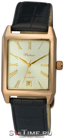 Platinor Мужские золотые наручные часы Platinor 51950.215