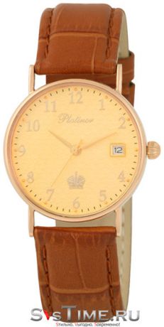 Platinor Мужские золотые наручные часы Platinor 54550.460