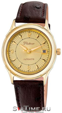 Platinor Мужские золотые наручные часы Platinor 50460.421