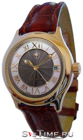 Континент Мужские золотые российские наручные часы Континент 103.3.8215 Gold