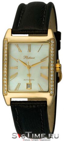 Platinor Мужские золотые наручные часы Platinor 51911.315
