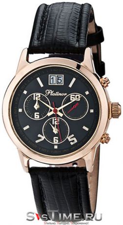 Platinor Мужские золотые наручные часы Platinor 58450.506