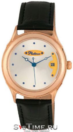 Platinor Мужские золотые наручные часы Platinor 50450.226