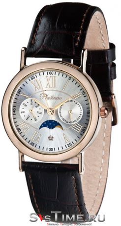 Platinor Мужские золотые наручные часы Platinor 54850.217
