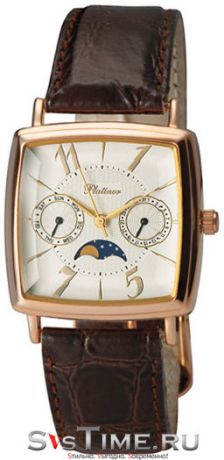 Platinor Мужские золотые наручные часы Platinor 58550.112