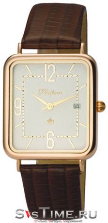 Platinor Мужские золотые наручные часы Platinor 54650.210