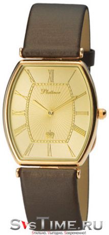 Platinor Мужские золотые наручные часы Platinor 53750.420