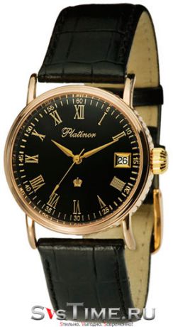 Platinor Мужские золотые наручные часы Platinor 53550.515