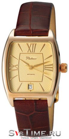 Platinor Мужские золотые наручные часы Platinor 55750.420