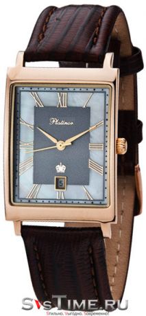 Platinor Мужские золотые наручные часы Platinor 54350-1.817