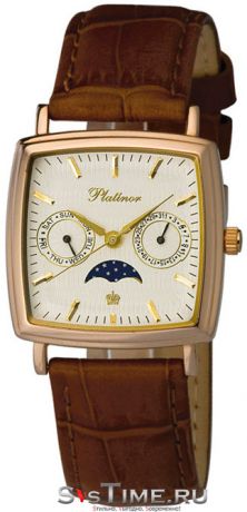 Platinor Мужские золотые наручные часы Platinor 58550.104