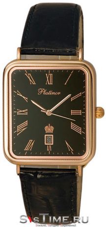 Platinor Мужские золотые наручные часы Platinor 54650.515
