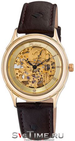 Platinor Мужские золотые наручные часы Platinor 41960.456