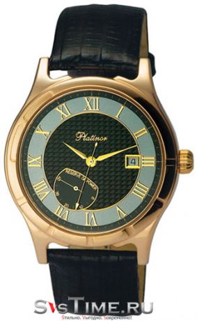 Platinor Мужские золотые наручные часы Platinor 47850.618