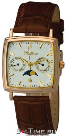 Platinor Мужские золотые наручные часы Platinor 58550.103