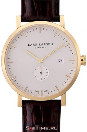 Lars Larsen Мужские швейцарские наручные часы Lars Larsen 131GWBL