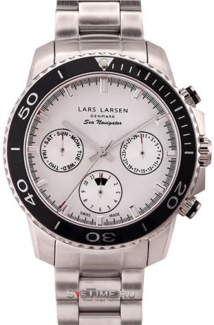 Lars Larsen Мужские швейцарские наручные часы Lars Larsen 134SSCSB
