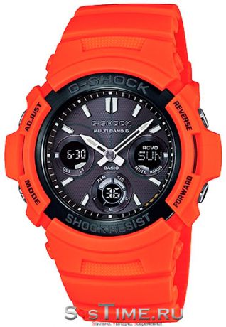 Casio Мужские японские спортивные наручные часы Casio AWG-M100MR-4A