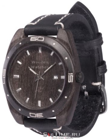 AA Wooden Watches Мужские российские деревянные наручные часы AA Wooden Watches S2 Black