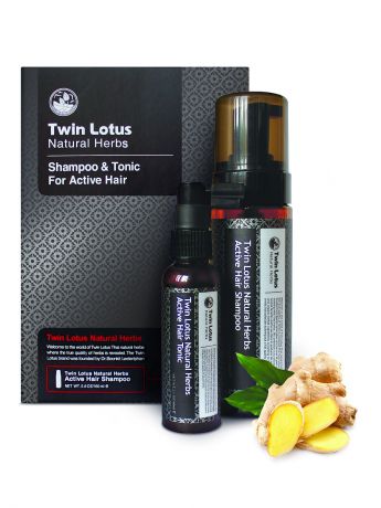 Twin Lotus Набор для волос Twin Lotus "Травяной активный шампунь для волос 160 мл+тоник для волос 60 мл"
